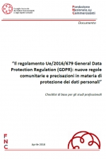 Il Regolamento Ue/2016/679 - General Data Protection Regulation (GDPR)