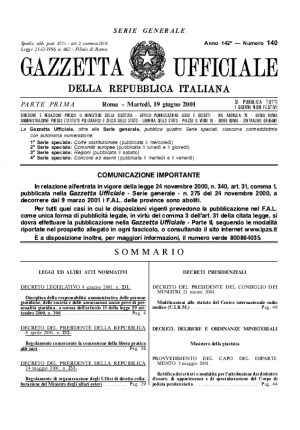 Decreto Legislativo 8 giugno 2001, n. 231. Responsabilità amministrativa