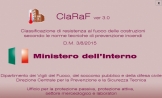 Database ClaRaF 3.0 - Classificazione di resistenza al fuoco delle costruzioni VVF