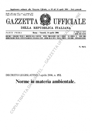 Decreto Legislativo 3 aprile 2006, n. 152